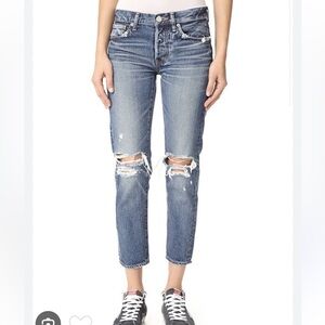 Moussy Vintage Latrobe Tapered Jeans • 100% Japanese Rigid Denim • Size 28